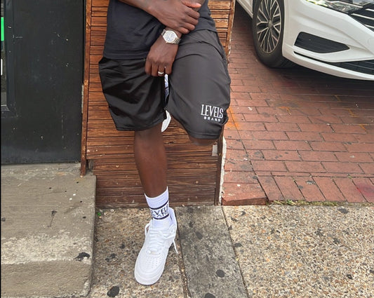 Levels Nylon Signature Logo Shorts| Black