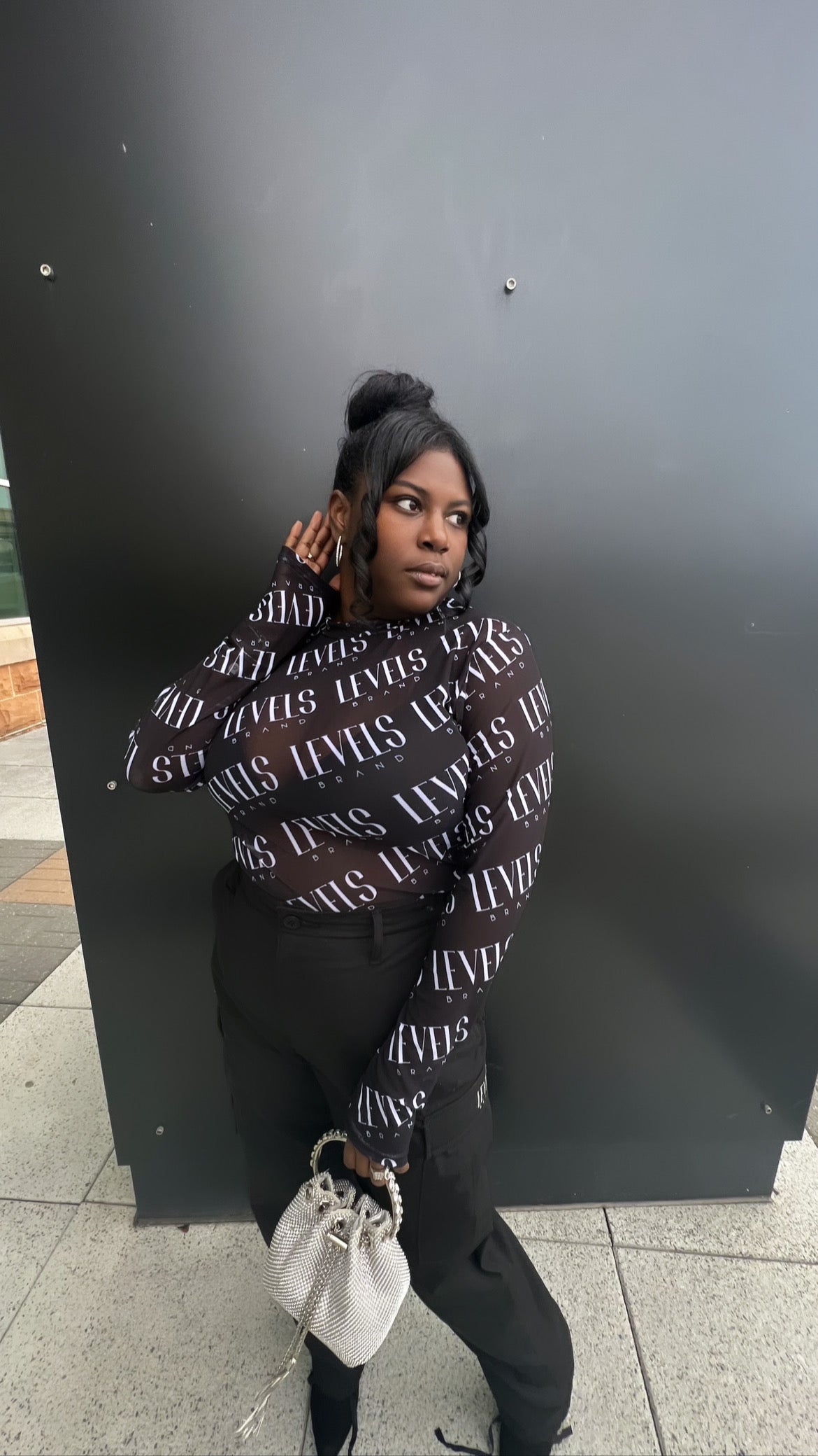 Levels Mesh Top | Black