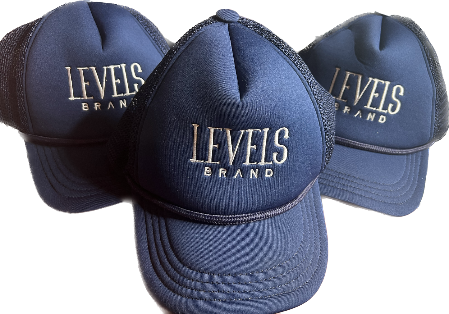 Levels Signature Logo Trucker Hat|Navy