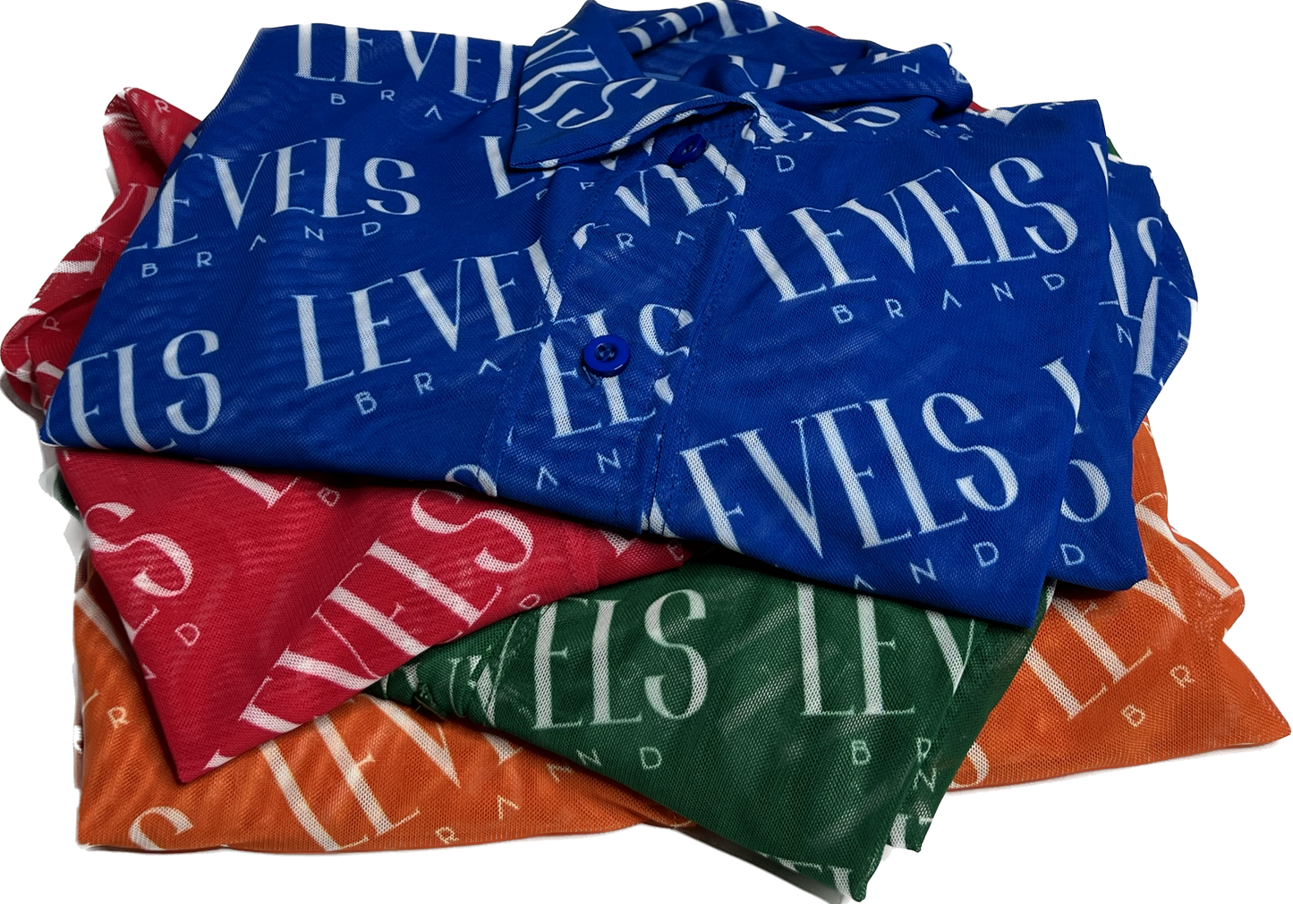 Levels Mesh Button Up Top | Green