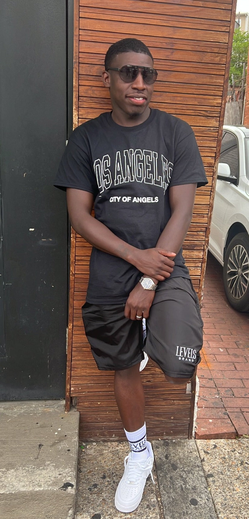 Levels Nylon Signature Logo Shorts| Black