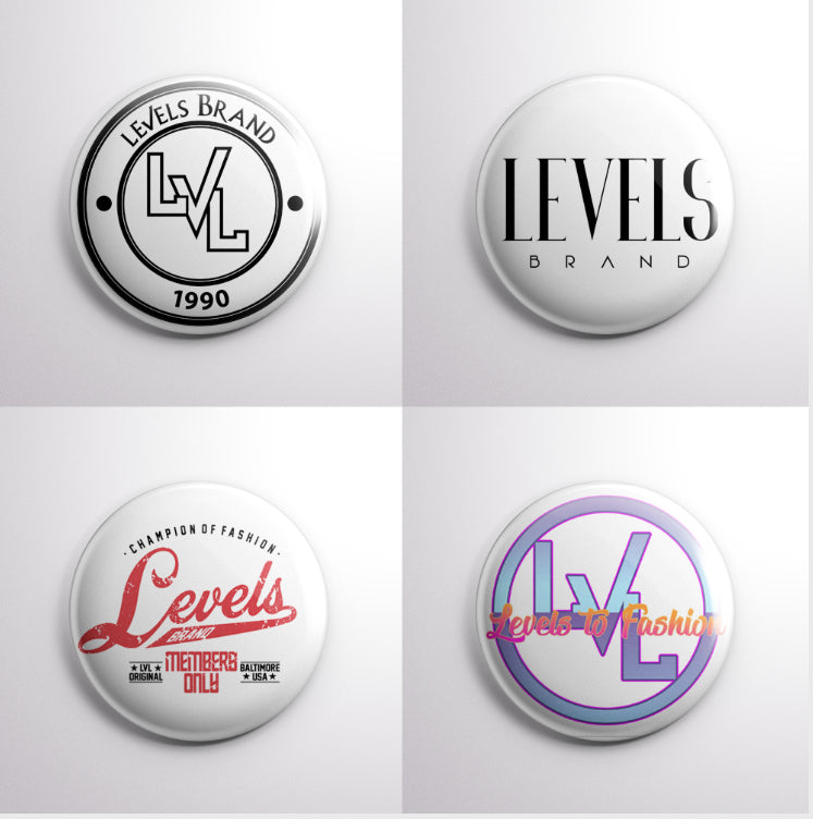 Levels Brand Buttons| 4 Pack