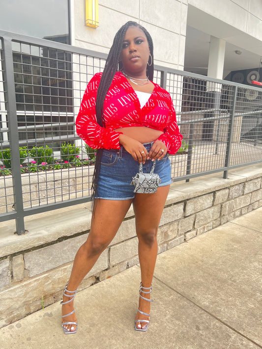 Levels Mesh Button Up Top | Pink