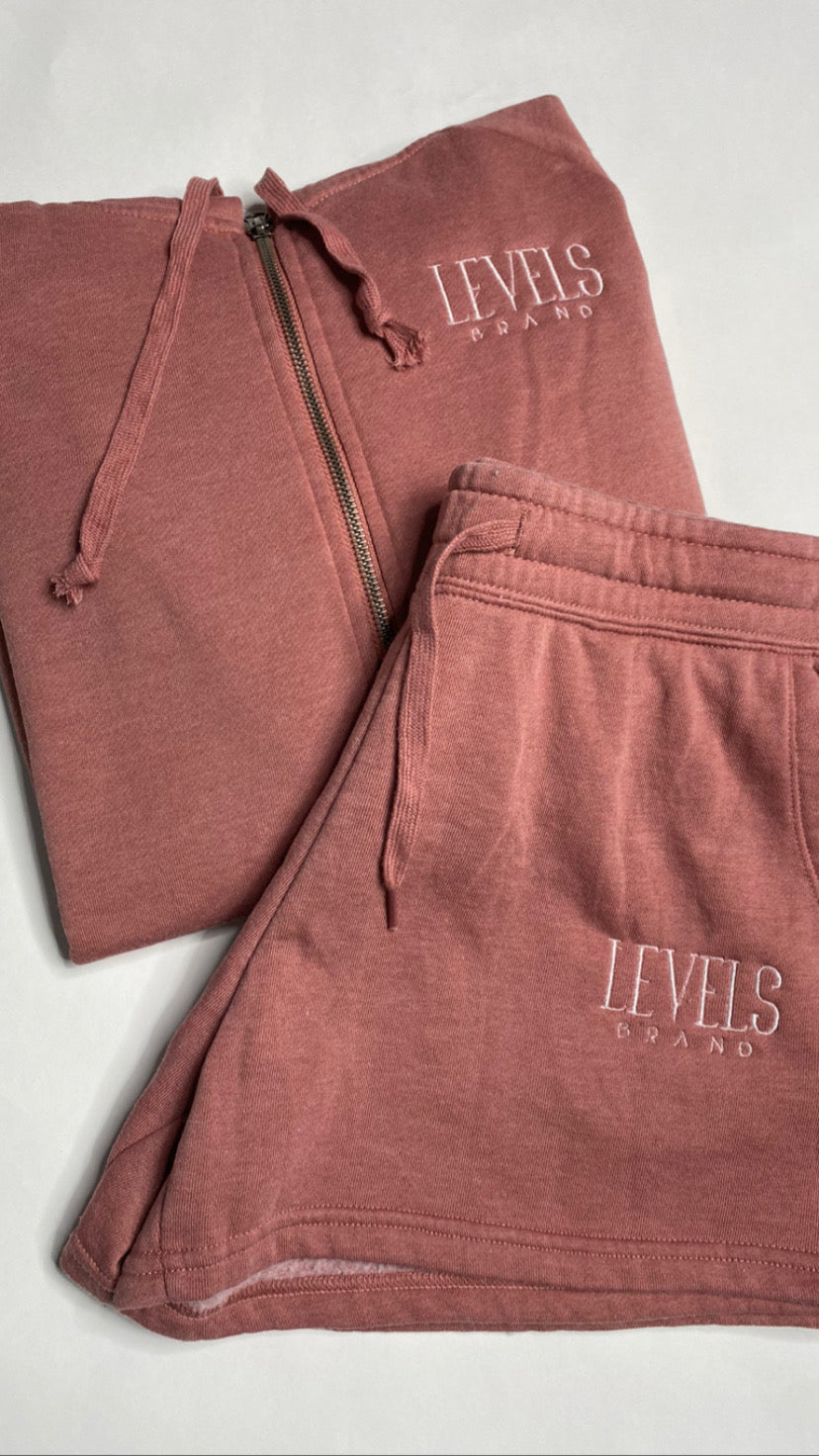 Summer Nights| Full Zip Short Set