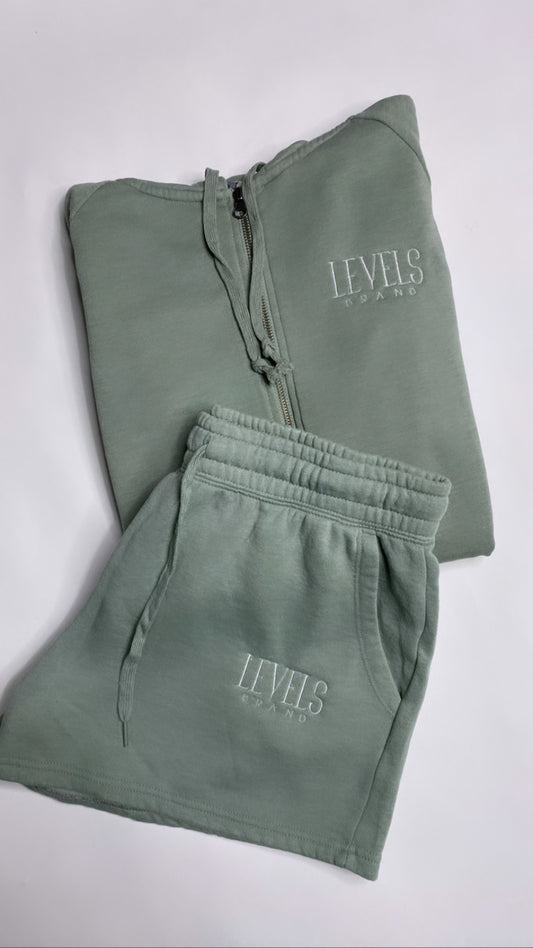 Summer Nights| Full Zip Short Set