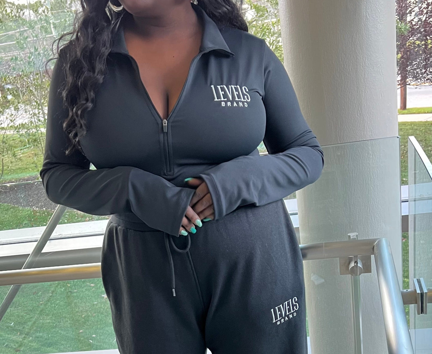 Zip-Up Long Sleeve Bodysuit