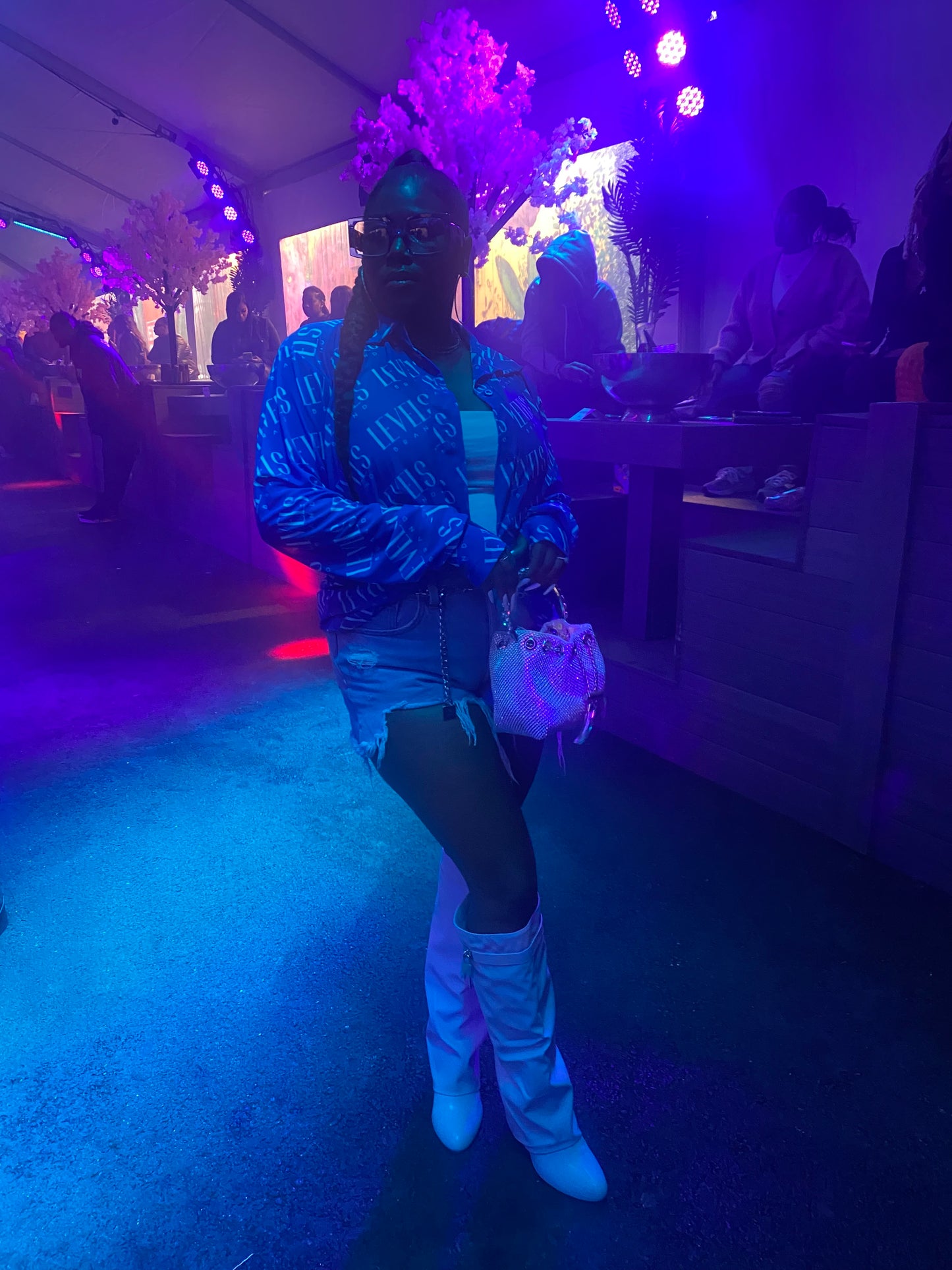 Levels Mesh Button Up Top | Blue