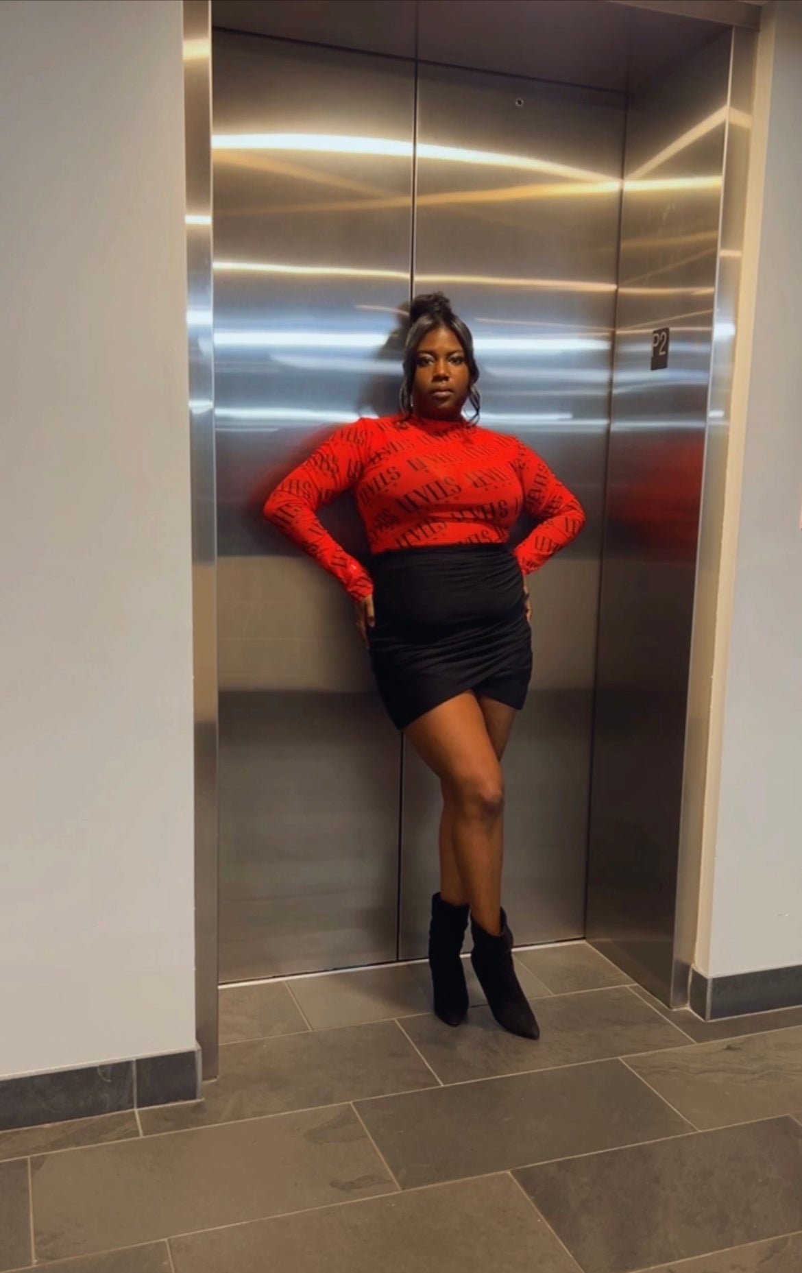 Levels Mesh Top | Red