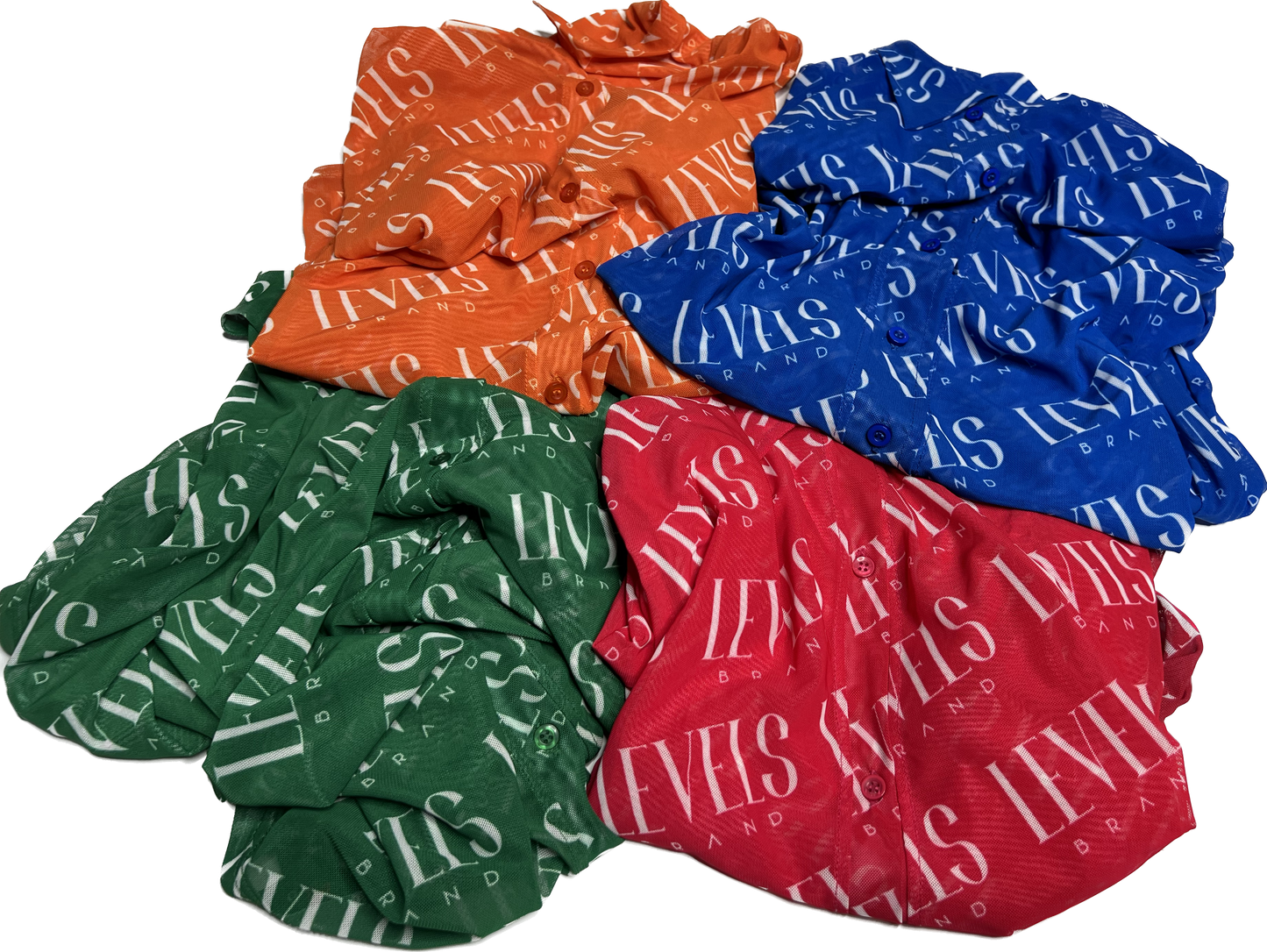 Levels Mesh Button Up Top | Blue