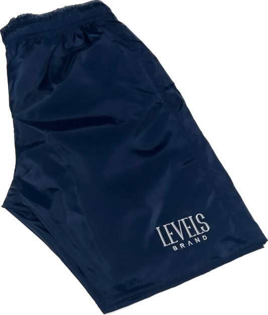 Levels Nylon Signature Logo Shorts| Navy