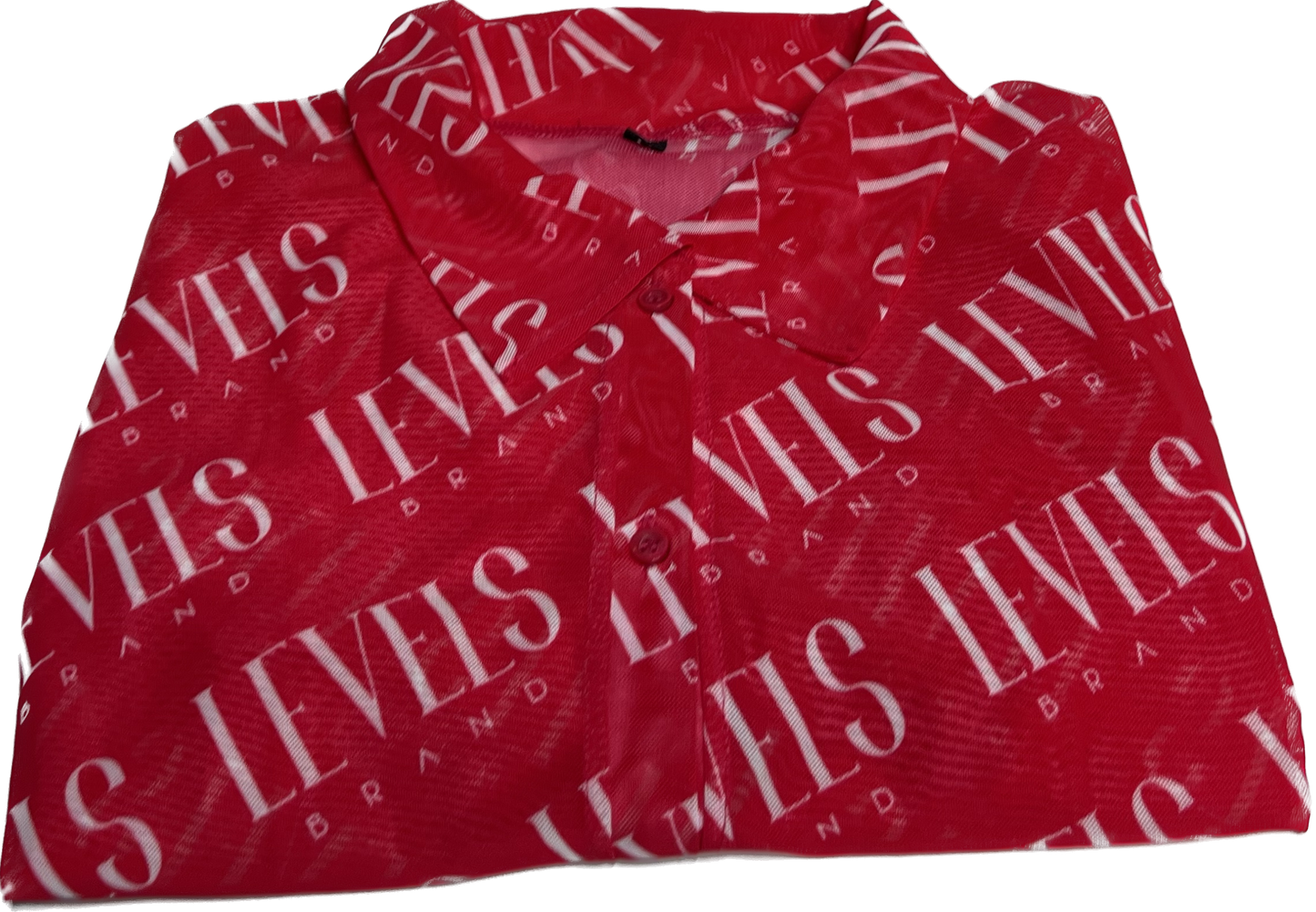 Levels Mesh Button Up Top | Pink